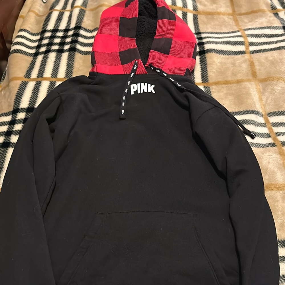 PINk Hoodie EUC